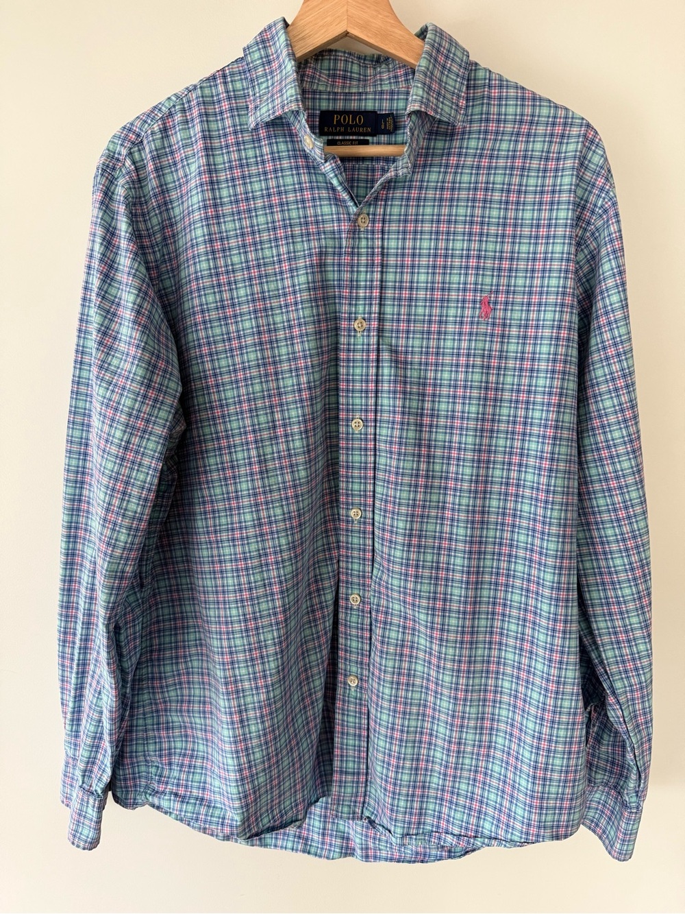 Polo Ralph Lauren Large Button Down Dress Shirt Mens